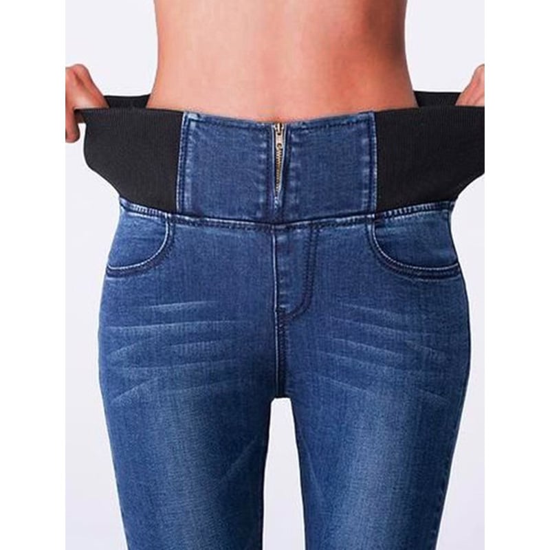 High Waist Slim Fit Women's Jeans Leggings